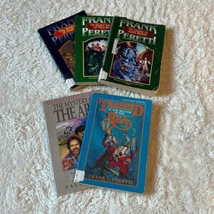 Book Bundle - Lot of 5 kids Christian novel books, Frank Peretti Cooper family